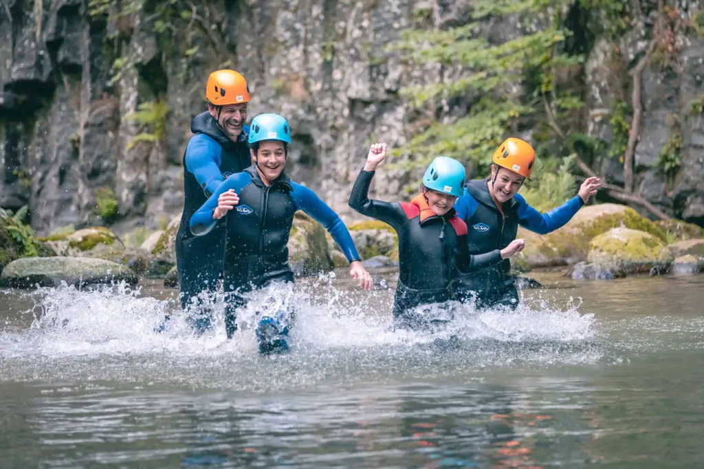 Aero famille canyoning